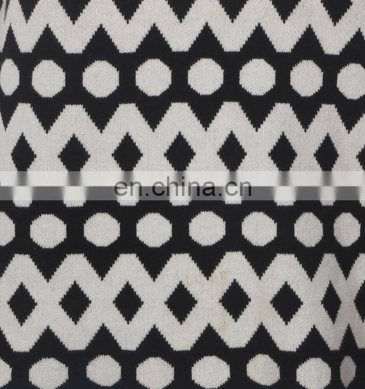 Acrylic Flat knitted sweater for women as stripe collar short sleeve polka dot T-shirt of latest design girls top