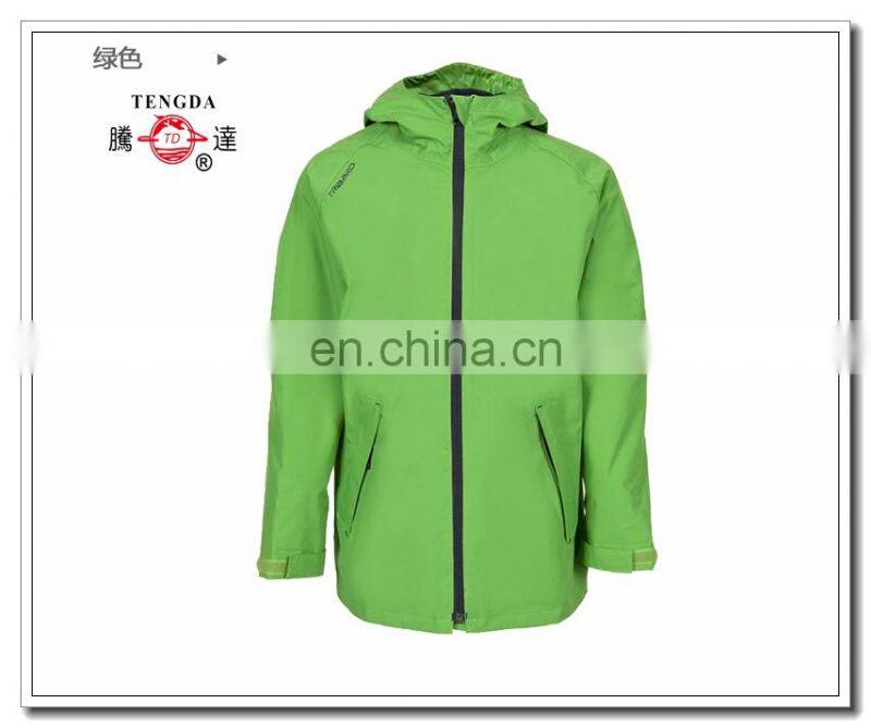 OEM factory nylon with PU coating children warm waterproof ourdoor jacket with fleece
