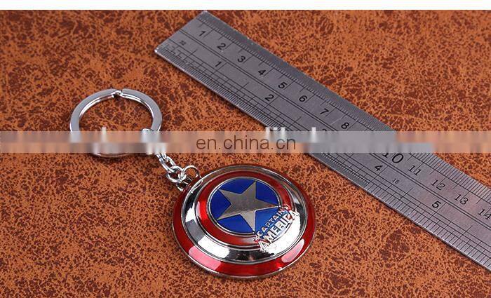 Fashion Anime The Avengers Key Chain Wholesale Fashion Cos New Hot Captain America Key Chain