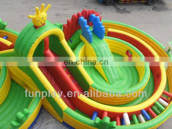 Customized size and style inflatable amusment park children's fun playground