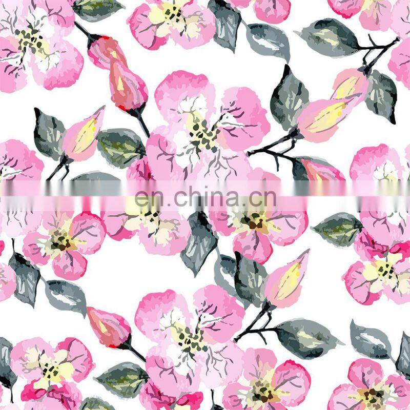 High Quality Custom Design Digital Print service Rayon Crepe Fabric
