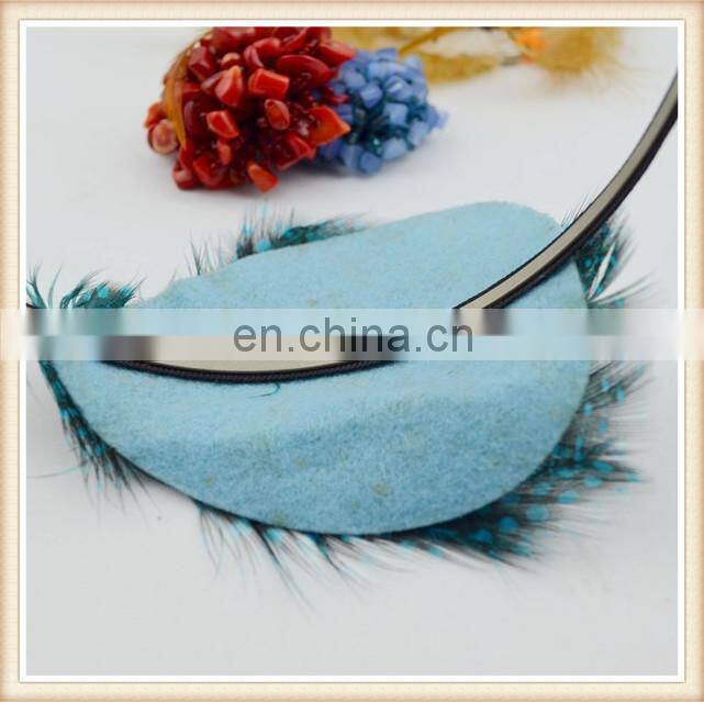 fashion feather hair fascinators and hair bands for lady decoration