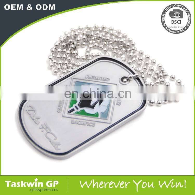 Promotional Metal Printing Engraved Dog Tag