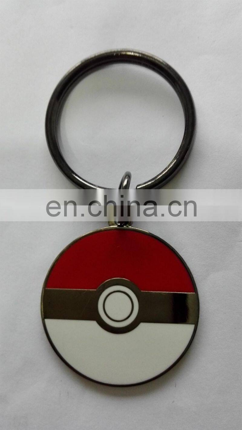Silver metal high polished key chain custom