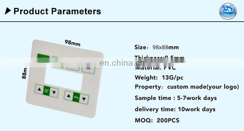 Hot New Products Polycarbonate PC Graphic Overlays With Cutouts