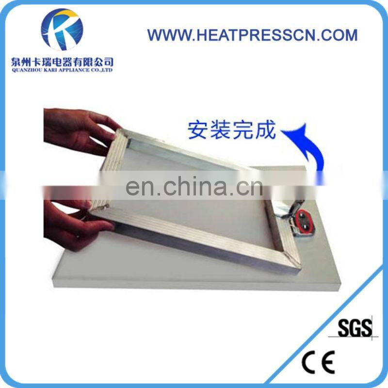 Screen printing hinge clamps