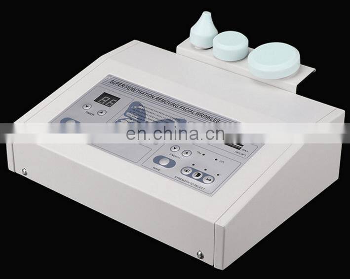 2019 Hot Selling 1Mhz-3Mhz Ultrasonic Skin Tightening Skin Lifting Skin Rejuvenation Beauty Machine With 3 Heads