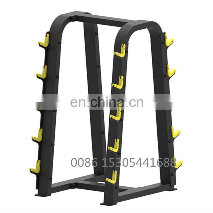 Commercial gym equipment barbell rack