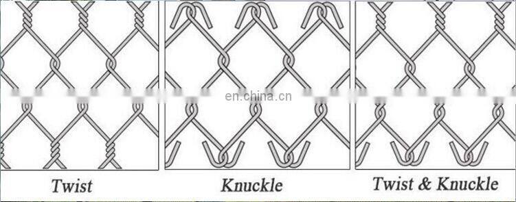 High quality used chain link fence panels in metal wire mesh