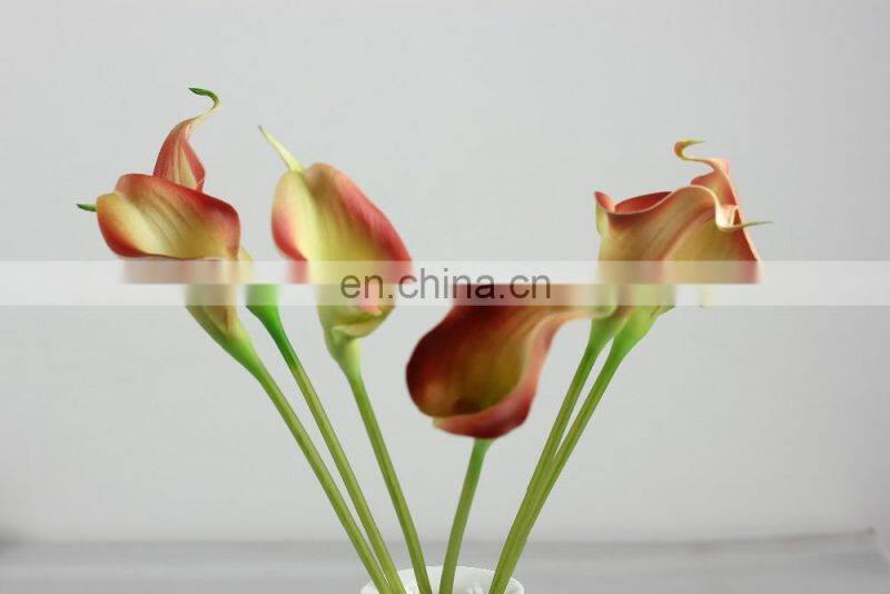 5cm head calla lily artificial flower 10pcs/lot PU real touch flowers home decoration wedding bouquet Decorative Flower