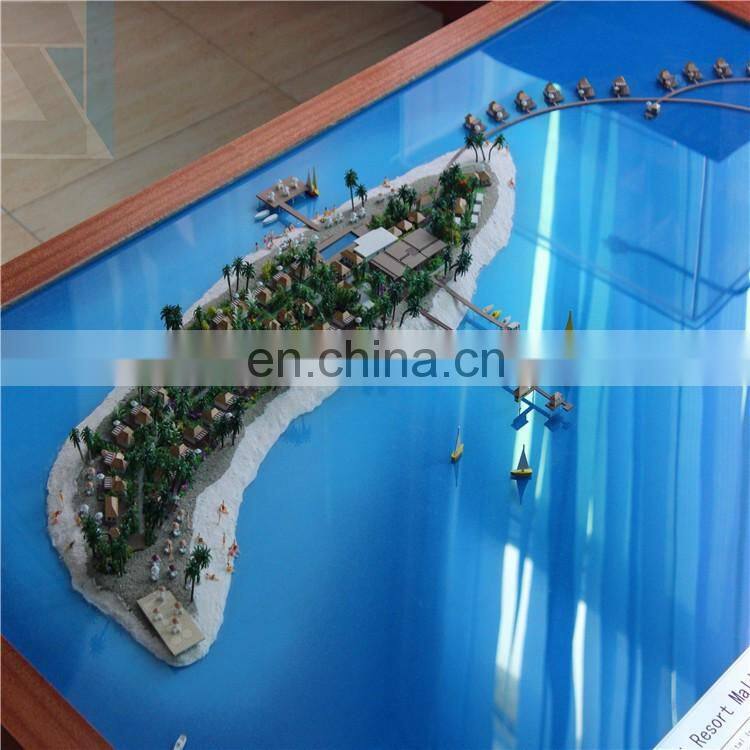 Architectural design of house 3d visualization miniature zone plan hotel building model