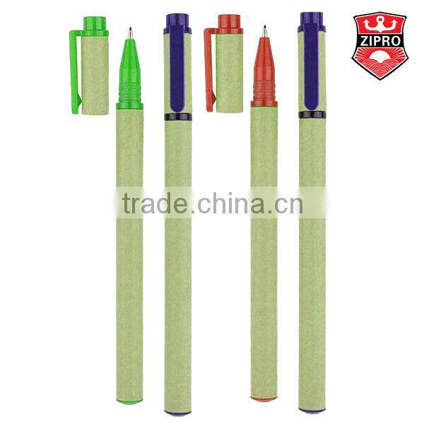 Bio resource Chinese Recycled Kraft Paper Pen, Promotional Paper Pen
