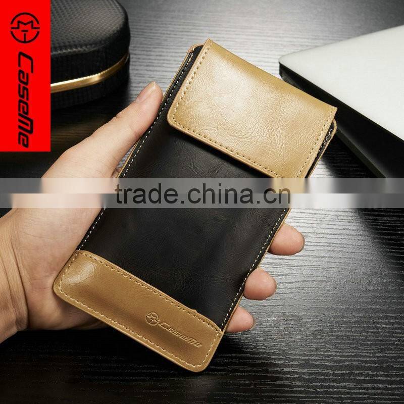 PU Universal Outdoor Bag /Mobile phone case card holder wallet for iphone 6