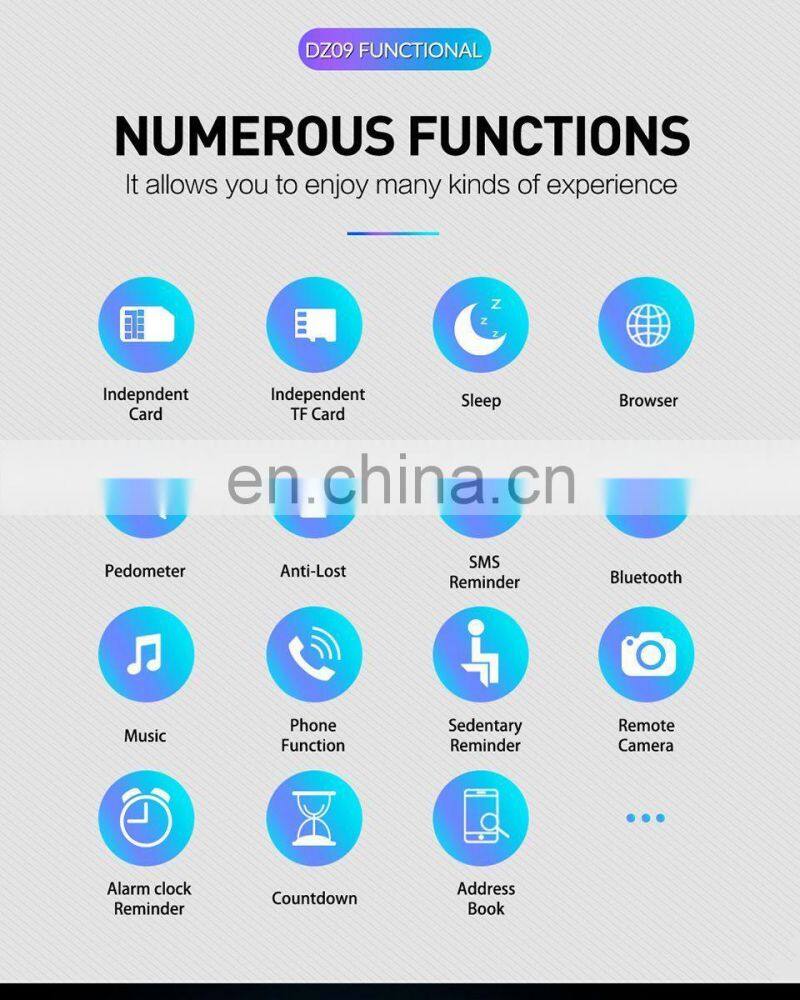 DZ09 Smart Watch With Camera Photpgraph Message Remind Support TF Card SIM Fitness Tracker Sport Smartwatch a1 DZ09