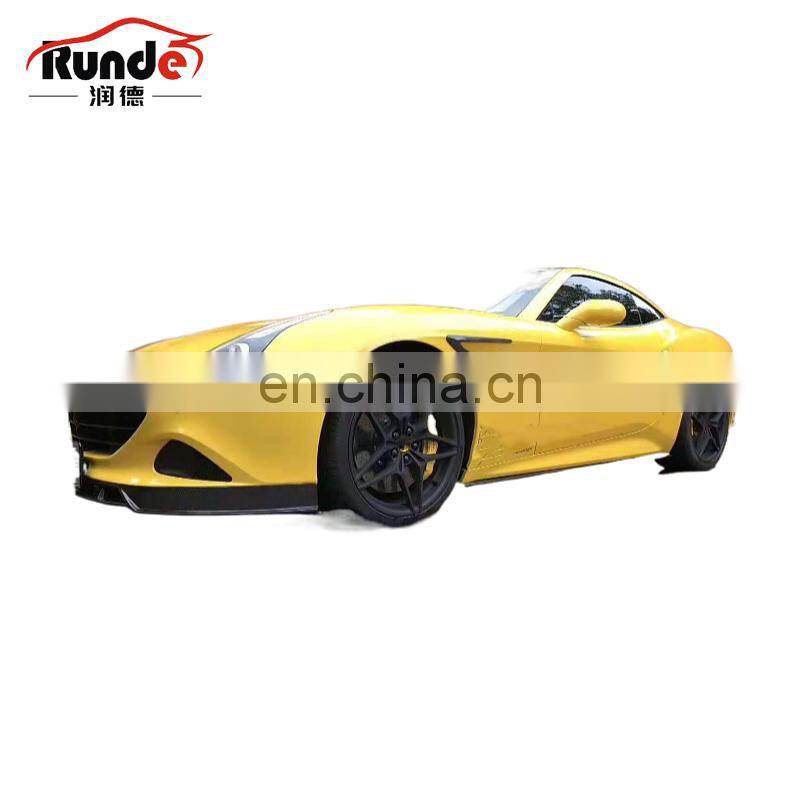 Runde Carbon Fiber Material Auto Car Parts Body Kit With front lip side skirts rear diffuser For Ferrari California T body kit