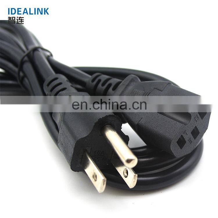 Factory direct supply 3 pin computer usa power cord power cable with best service