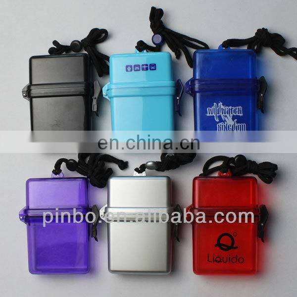 Promotional Travel Sports Plastic Round Barrel Coin Key Money Case Swimming Beach Safe Waterproof Mobile Phone Box
