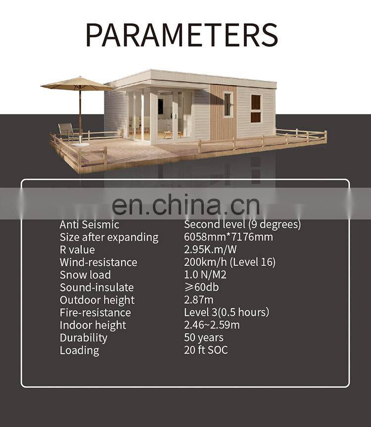 2021 factory supplier hurricane Resistant and fireproof new Modular smart house Garden house fast build