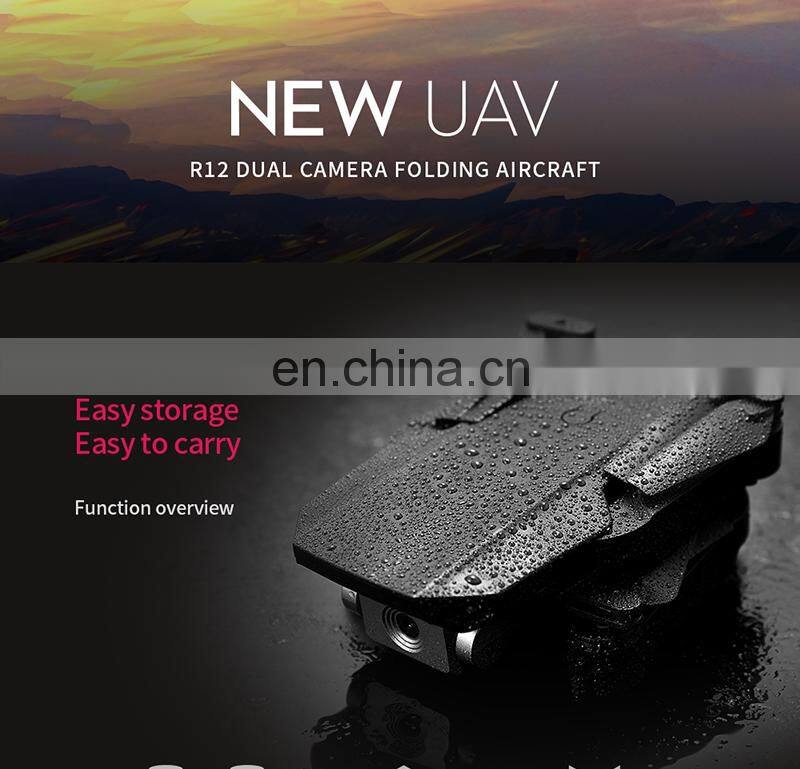 2021 New Tecnologia 4K HD Aerial Camera Quad copter R12 Radio Control Cheap Mini Drones