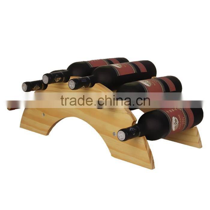 Solid Wood Wine Display Rack
