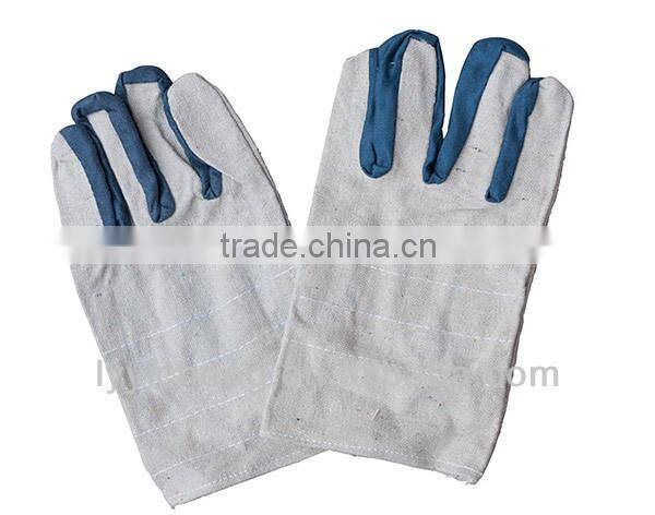 cheap canvas working welding gloves