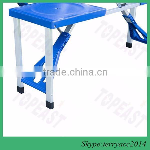 FOLDING CAMPING TABLE FOLDAWAY PICNIC PORTABLE BENCH SET4 PERSONS PLASTIC SEAT