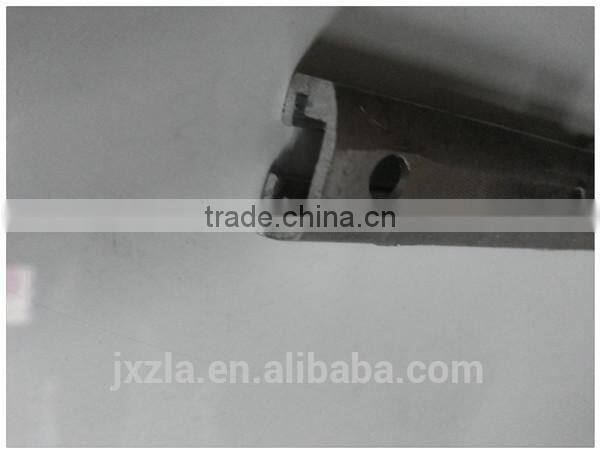 Tooling aluminum tube profile with drilled hole