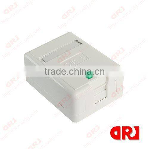 cat3 single port surface mount box with keystone jack