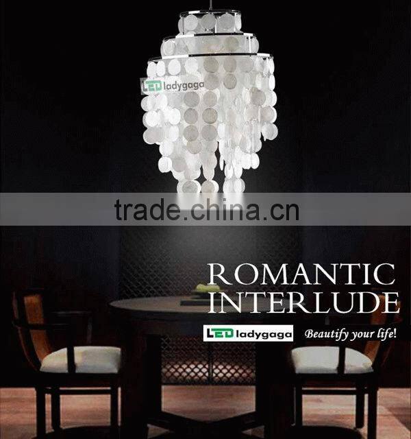 Beautiful Colorful Capiz Shell Chandelier