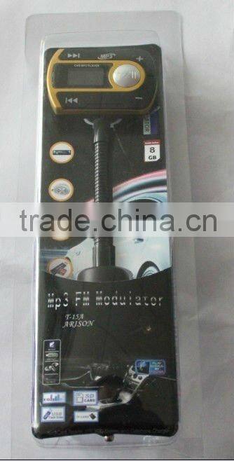 car fm modulator with SD card and usb flash drives