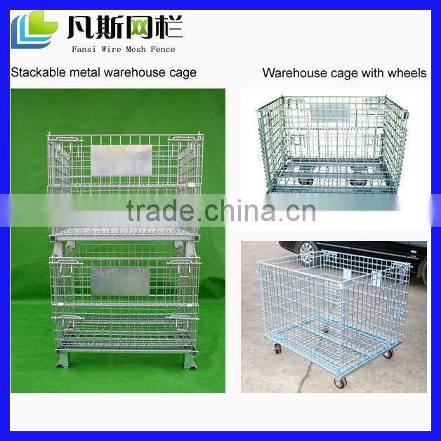 Collapsible and stackable 50*50mm wire basket