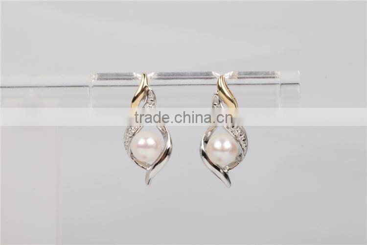 New Fashion cheap Earring Pearl silver jewelry set