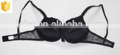 2016 sexy tranparent printing mesh padded cup bra panty sets for women