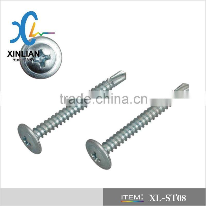 carbon steel modified truss head self drilling screw