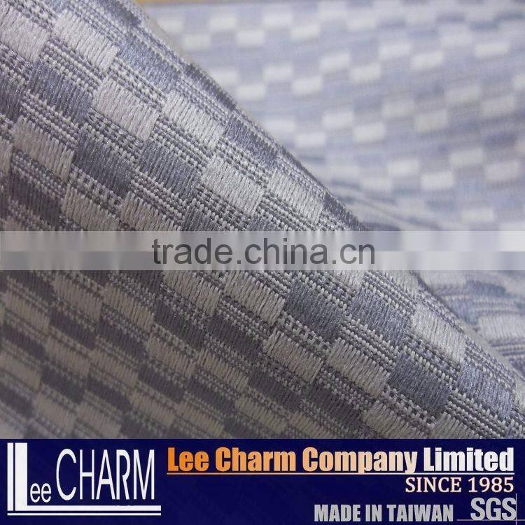 Quality Polyester Check Outdoor Chair Bench Seat Back Pad Fabric