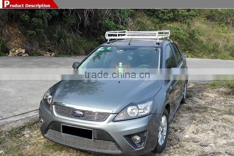Steel roof basket luggage carrier