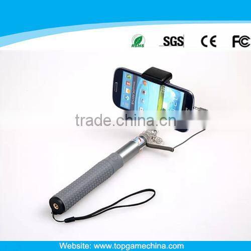 Wholesale new design wired selfie stick monopod no need bluetooth