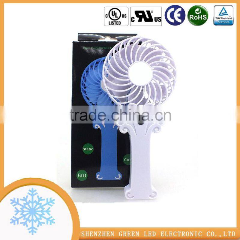 Summer Gift USB 18650 Battery Operated Adjustable 3 speed Fan For Family Travelling