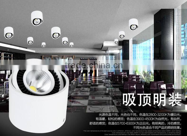 Surface Mounting 3w 5w 7w 12w 15W LED Downlights Led Ceiling Light Spotlights Rotate 360 degrees