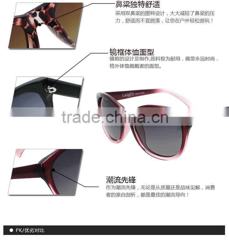 CASATO Customize Vintage Fashion Acetate Women Sunglasses