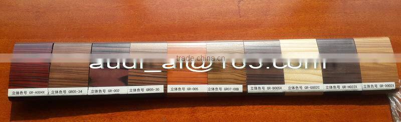 wood grain aluminum extrusion profiles /Perfil de aluminio