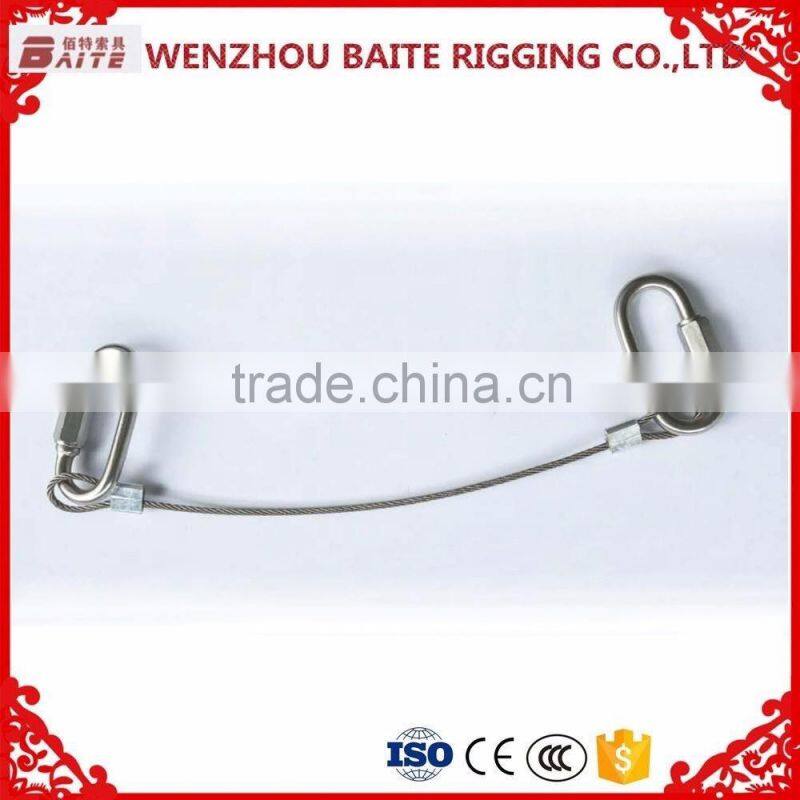 2 high quality quick link with wire rope