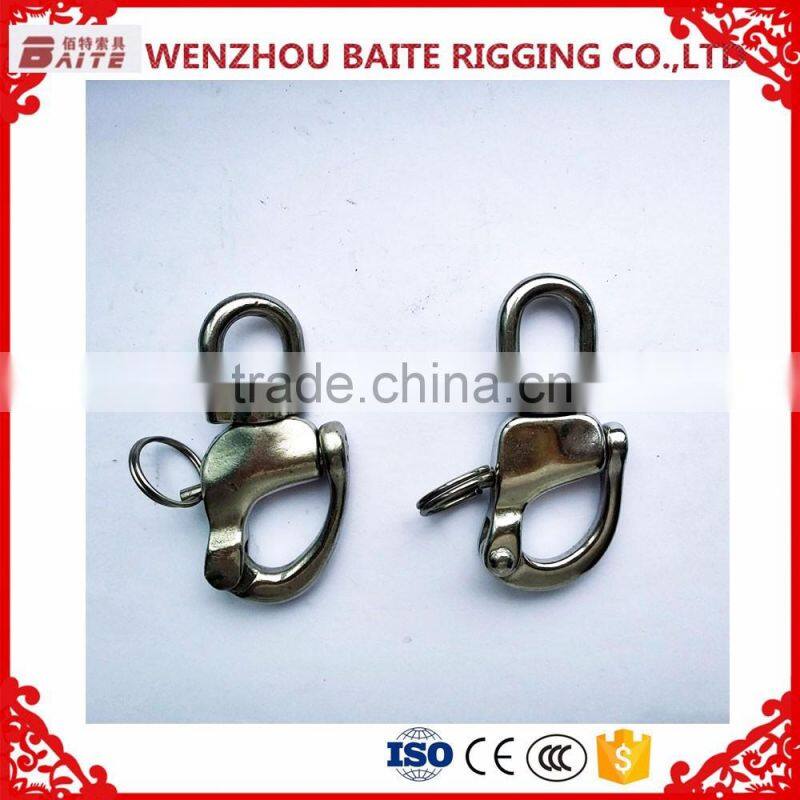 Zinc Plated European Swivel Adjustable Snap D Shackle Quick Release Shackle In China carabiner