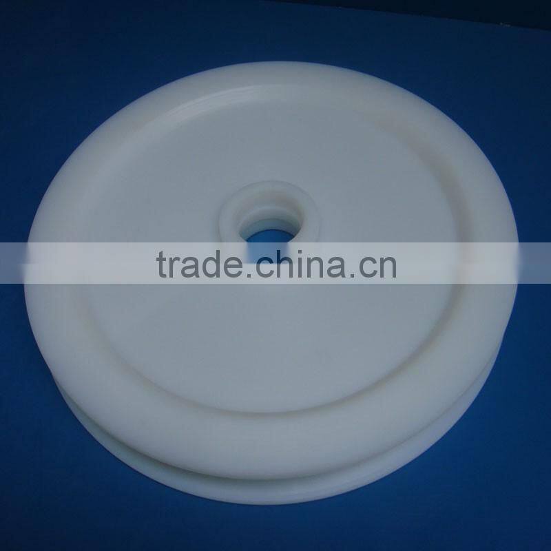 OEM custom drawing sheave pulleys injection molding type UHMWPE plastic pulley wheels