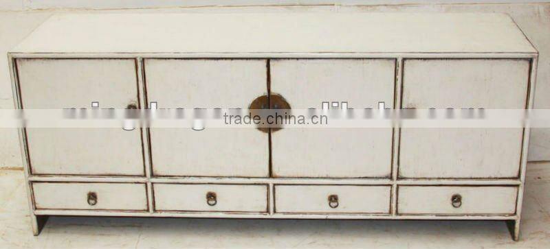 antique Chinese furniture white sideboard