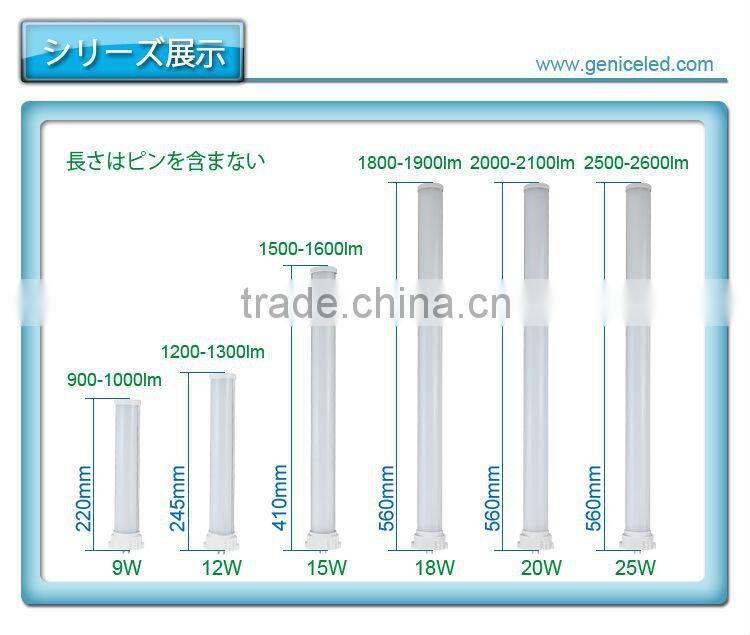 CE/RoHS/PSE certificates Japan led FPL(GY10Q) lamp 9w-25w