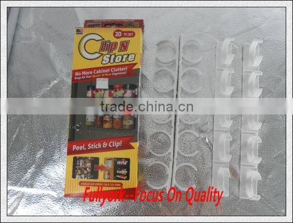 Clip N Store Kitchen Spice Organizer Holder As Seen On TV Spice Rack