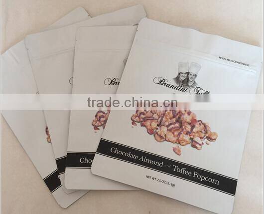 Easily Open Laser Scoring Stand Up Pouch With Resealable Ziplock