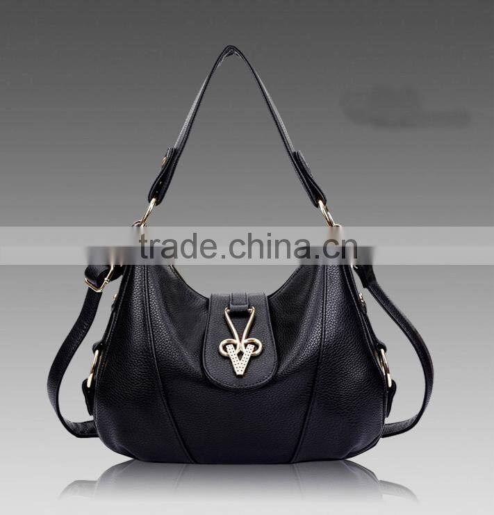 2016 new model lady handbag shoulder bag genuine cowhide leather lady handbag clutch bag