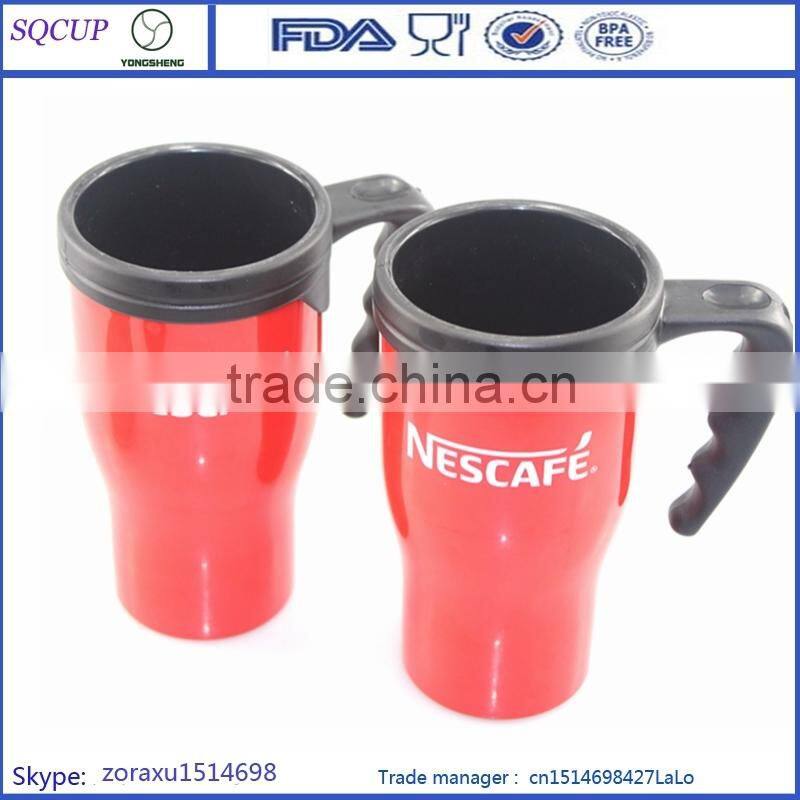 Wholesale PP Material 16oz Coffee Mug for coffee hot insulated travel drinking cup with Handle